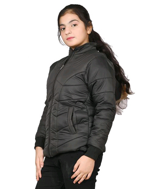 Girls Jacket  - Black, 6-7 Year