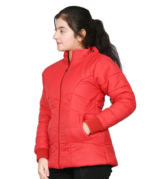 Girls Jacket  - Red, 7-8 Year