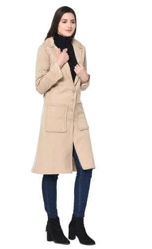 Winter Coat Long Coat Over Coat - xxl, Papaya Whip