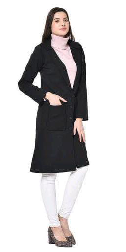 Winter Coat Long Coat Over Coat - l, Black