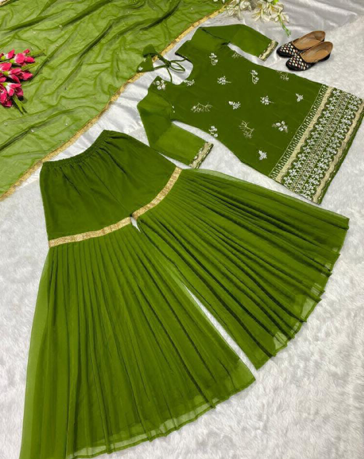 Sharara Set - Green, L