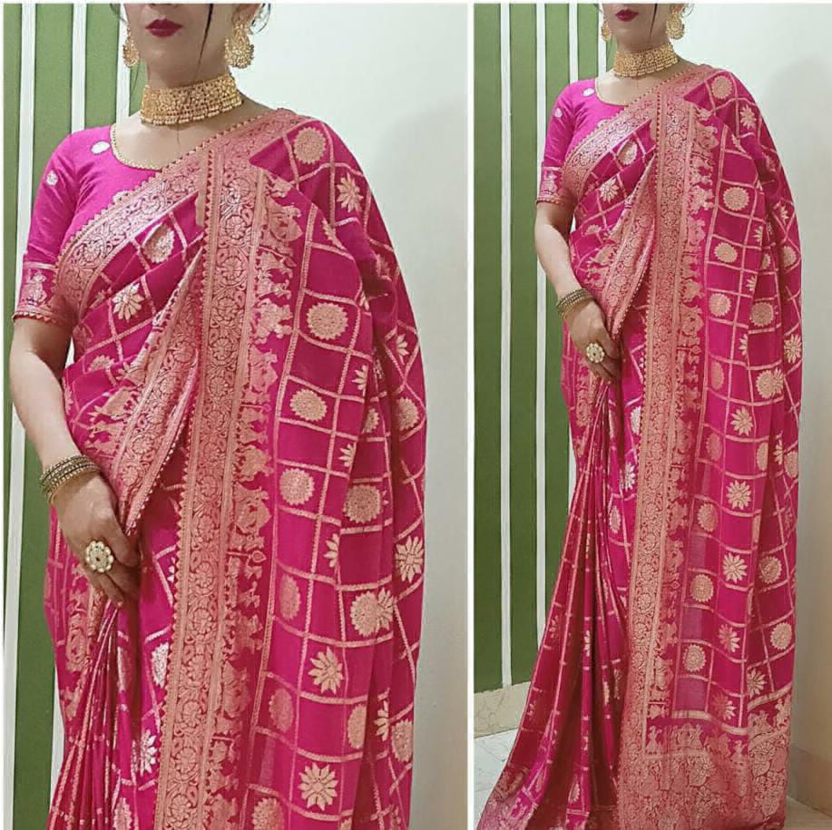 Dola Silk Saree  - RANI