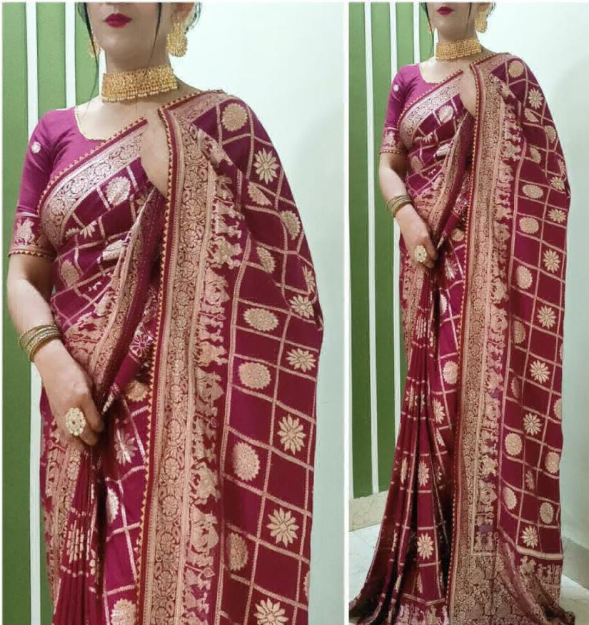 Dola Silk Saree  - RANI