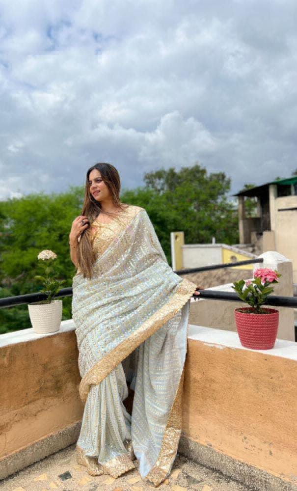 Presenting New Beautiful Sequence Saree 