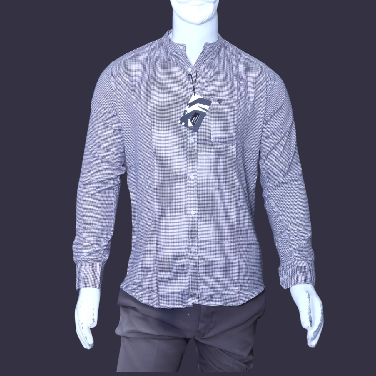 BLACKSANDWHITE GREY FULL SLEEVES SHIRT - M, Grey