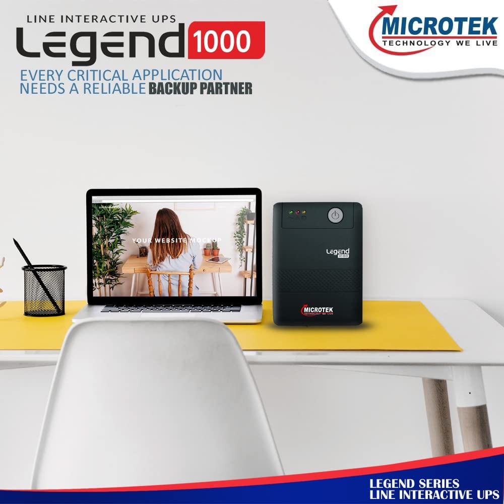 Microtek Legend 1000VA 600W Power Backup UPS