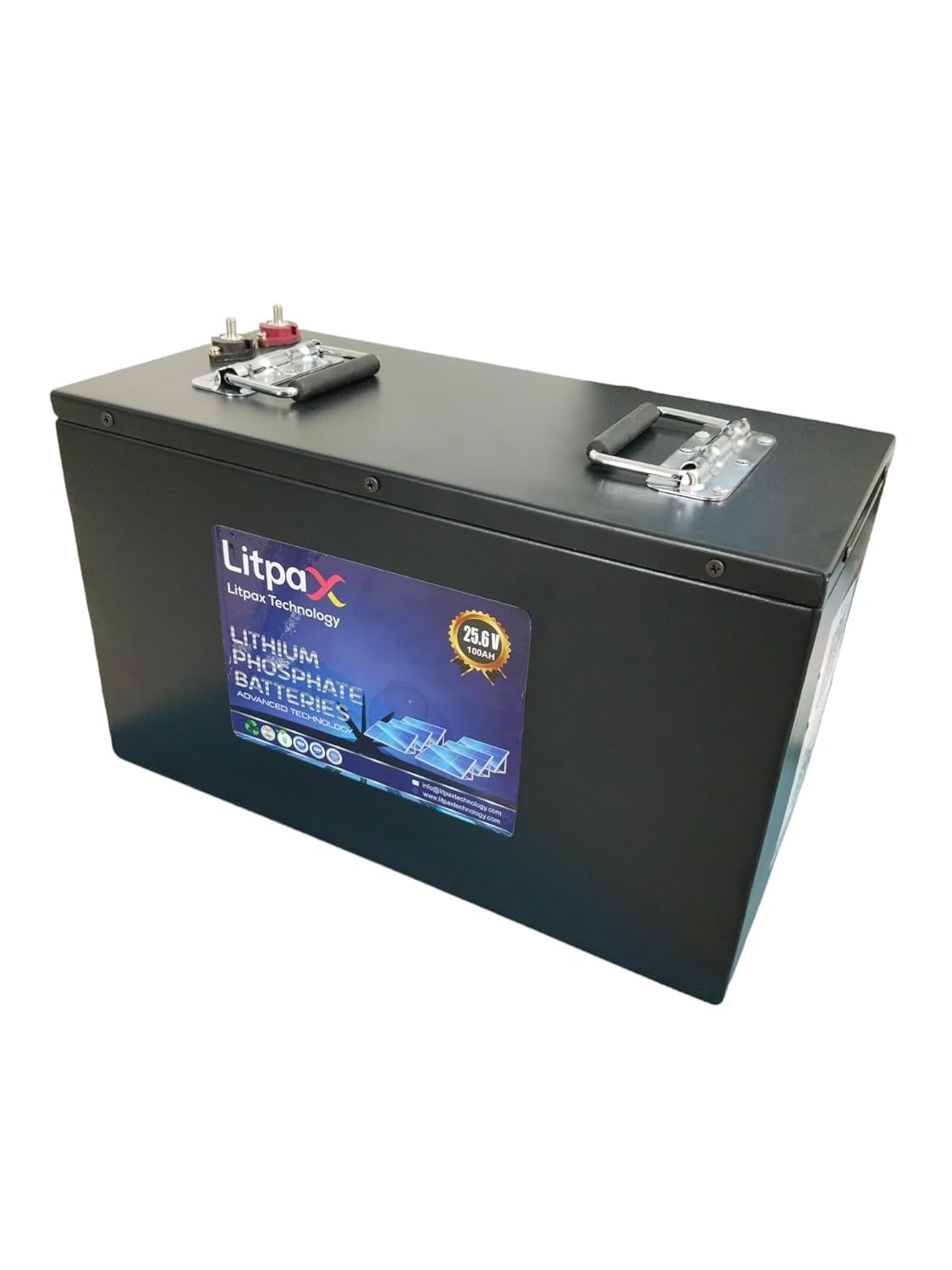 Litpax 25.6V 100Ah Lithium Phosphate Battery With Smart BMS App Control And 5 Years Warranty