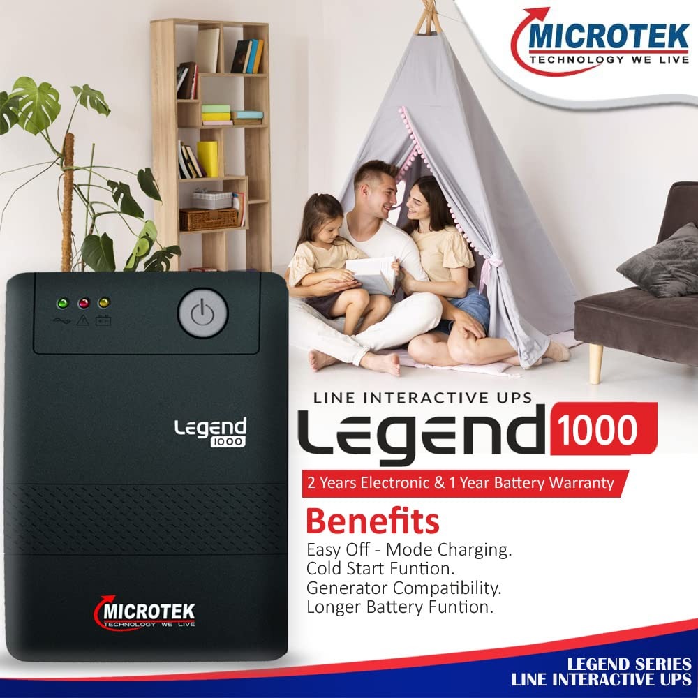 Microtek Legend 1000VA 600W Power Backup UPS