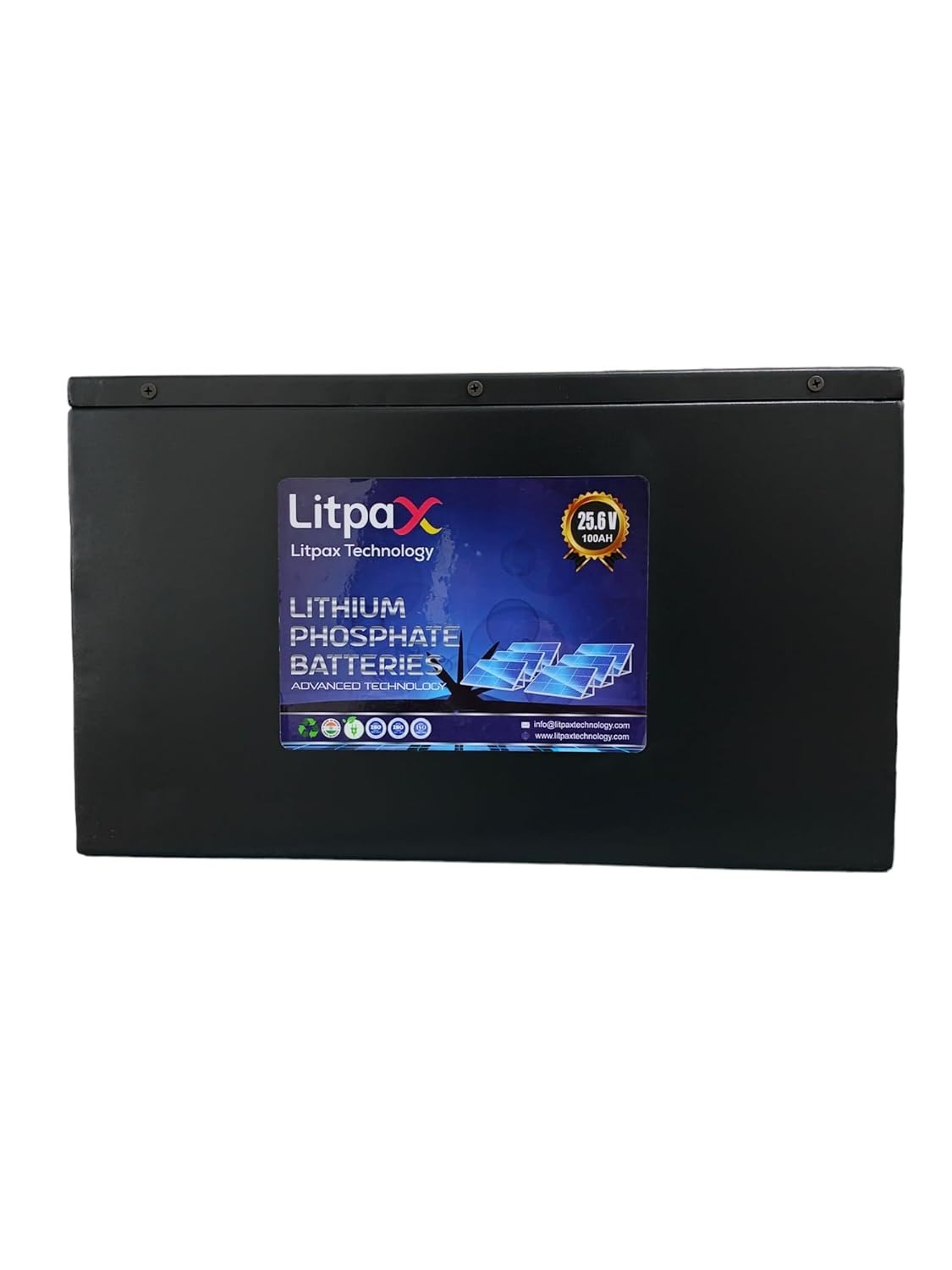 Litpax 25.6V 100Ah Lithium Phosphate Battery With Smart BMS App Control And 5 Years Warranty