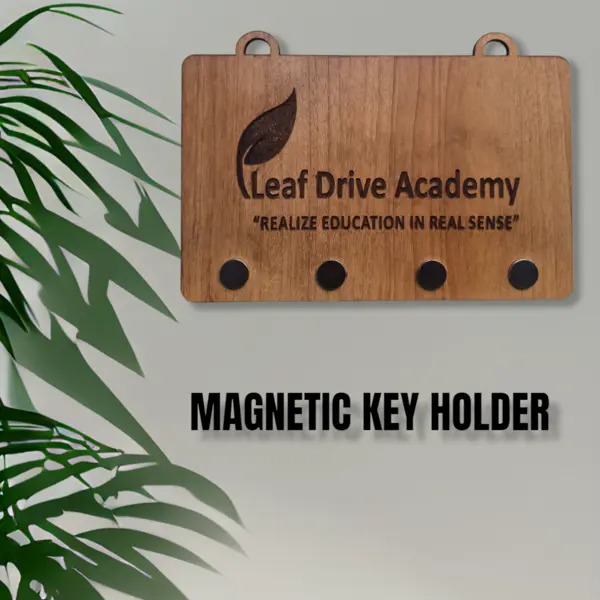 Itsmyway Customise Logo Wooden Key Holder with Magnet