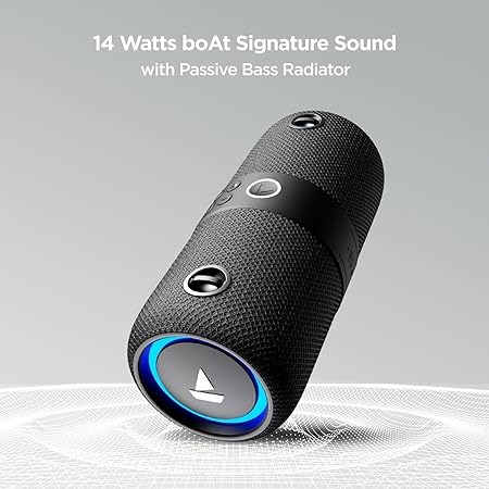 boAt Stone 1200 14W Bluetooth Speaker with Upto 9 Hours Battery, RGB LEDs, IPX7 and TWS Feature(Black)