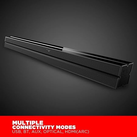  ( Refurbished )boAt AAVANTE Bar 1300 60W 2.0 Channel Bluetooth Soundbar Signature Sound, Multiple Connectivity Modes, Entertainment Modes, Premium Finish and Bluetooth V5.0(Premium Black)