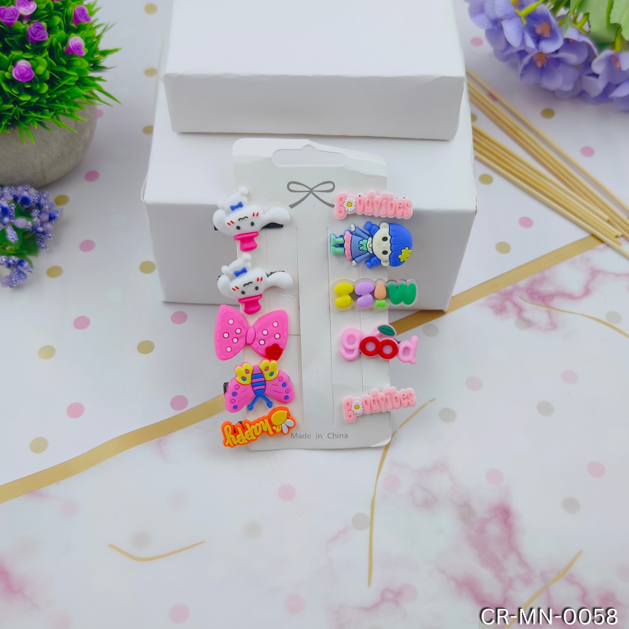 KANAF ( SET 0F 10 | RANDOM & MIX ) Enchanted Fanciful Delights Alligator Hair Pin Assortment - Whimsical Mix and Match Collection for Little Fashionistas