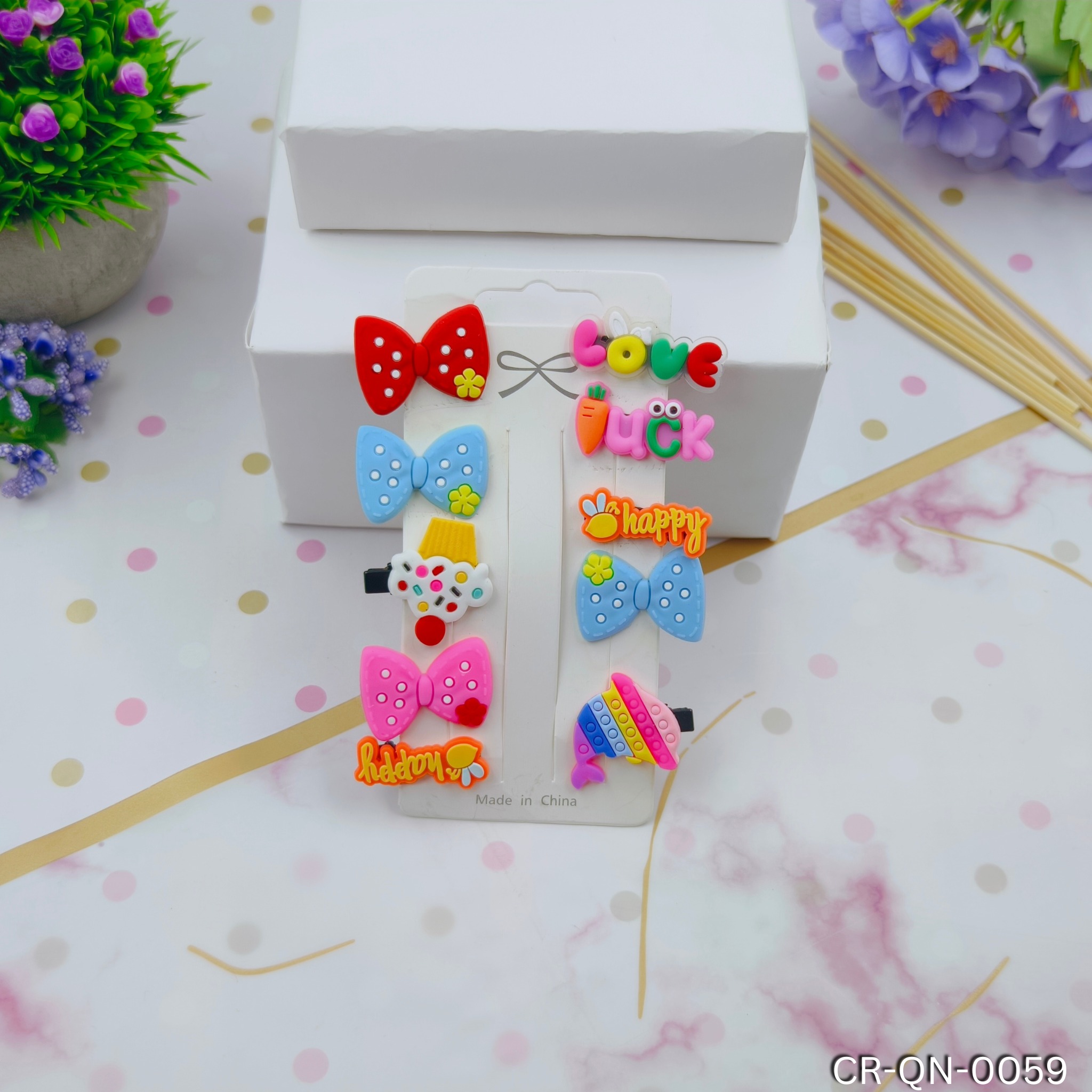 KANAF ( SET 0F 10 | RANDOM & MIX ) Enchanted Fanciful Delights Alligator Hair Pin Assortment - Whimsical Mix and Match Collection for Little Fashionistas