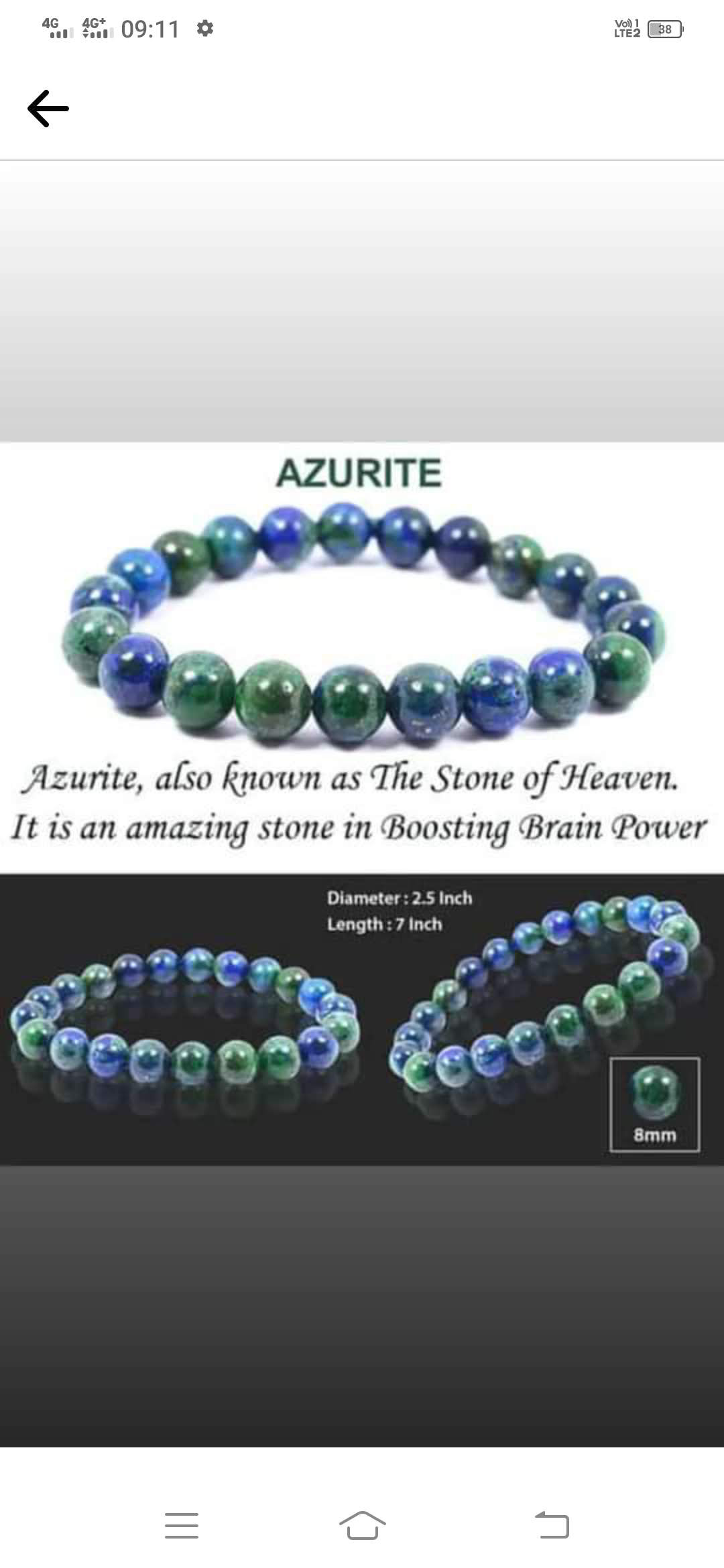 Astro Planet  Azurite - Cornflower Blue