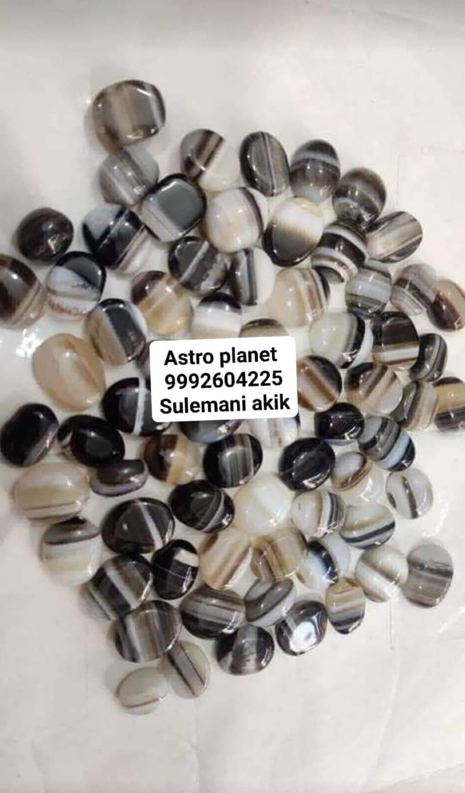 Astro Planet  Sulemani Akik  - Black, Mix