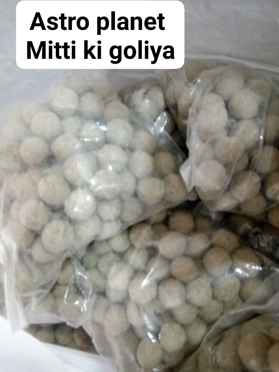 Astro Planet  Mitti Ki 100 Goliya - Tan, Round