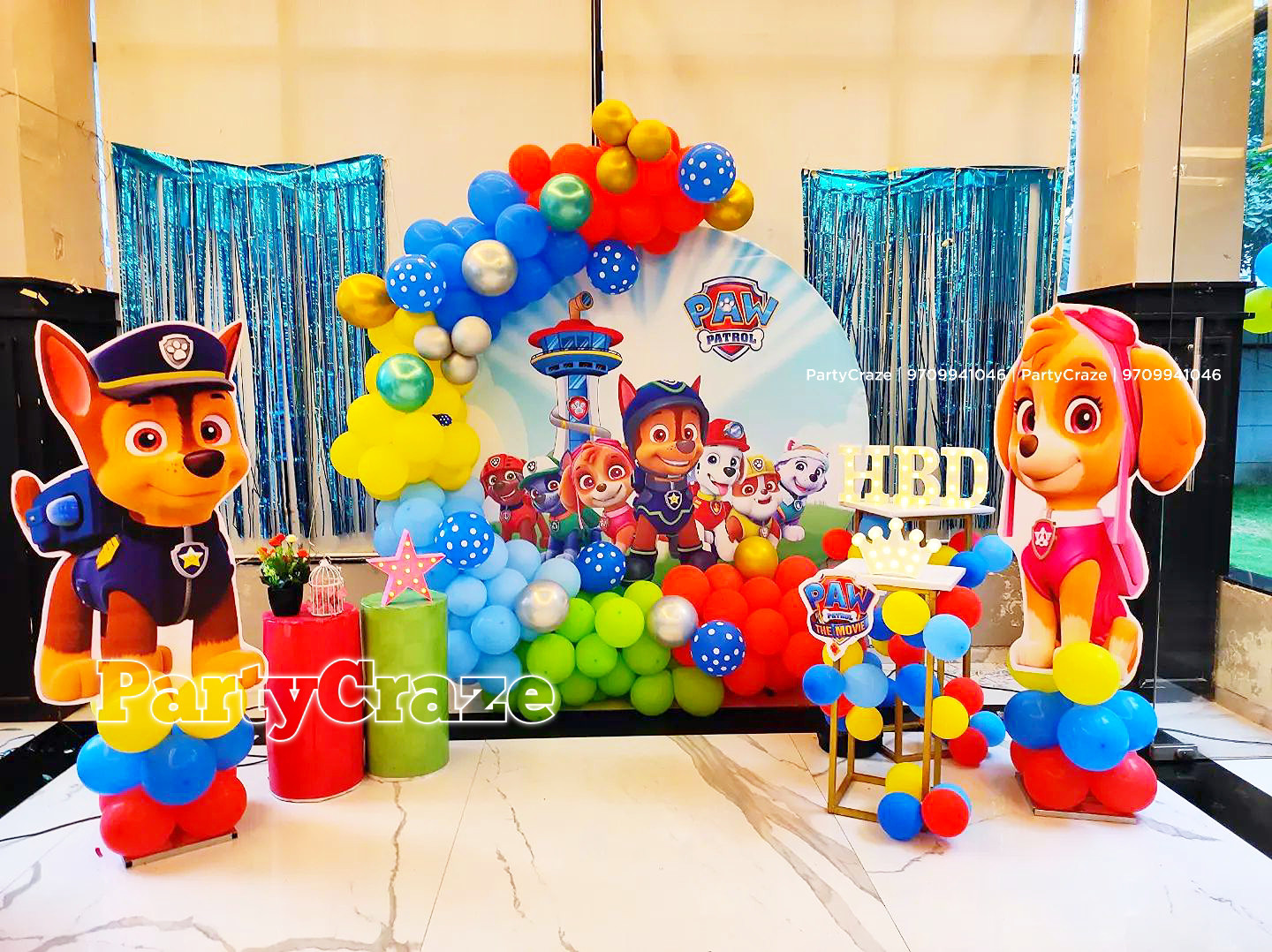 Paw Patrol Theme  Kids Birthday Decor 84