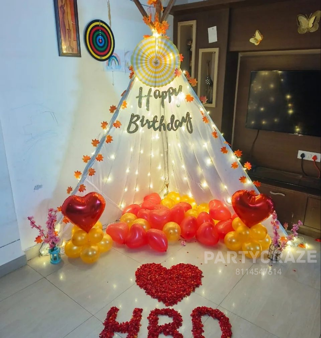 Happy Birthday Decoration Surprise Birthday Gift For Husband Ideas