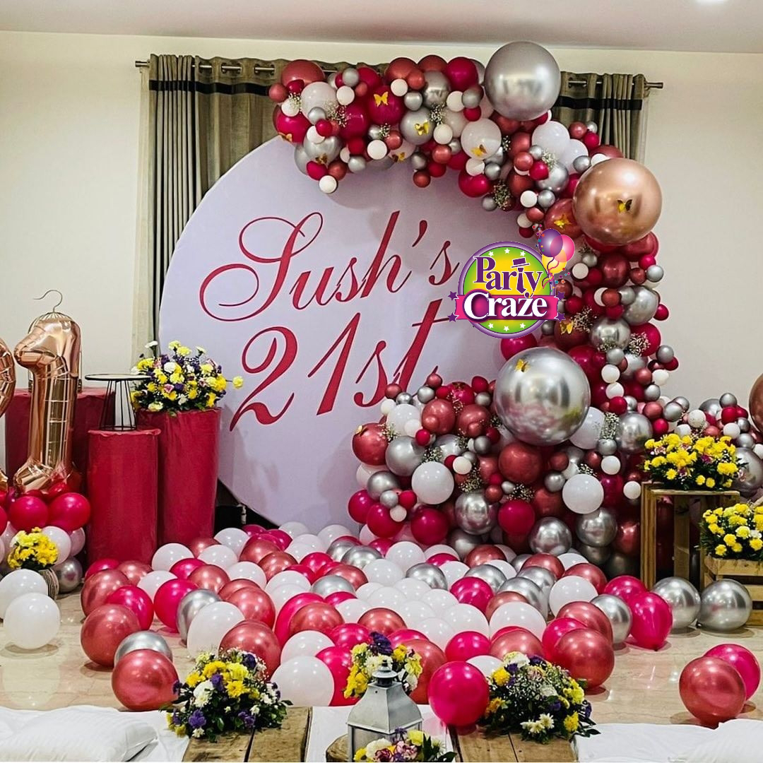 21st Birthday Decoration Surprise Birthday For Girlfriend Balloon