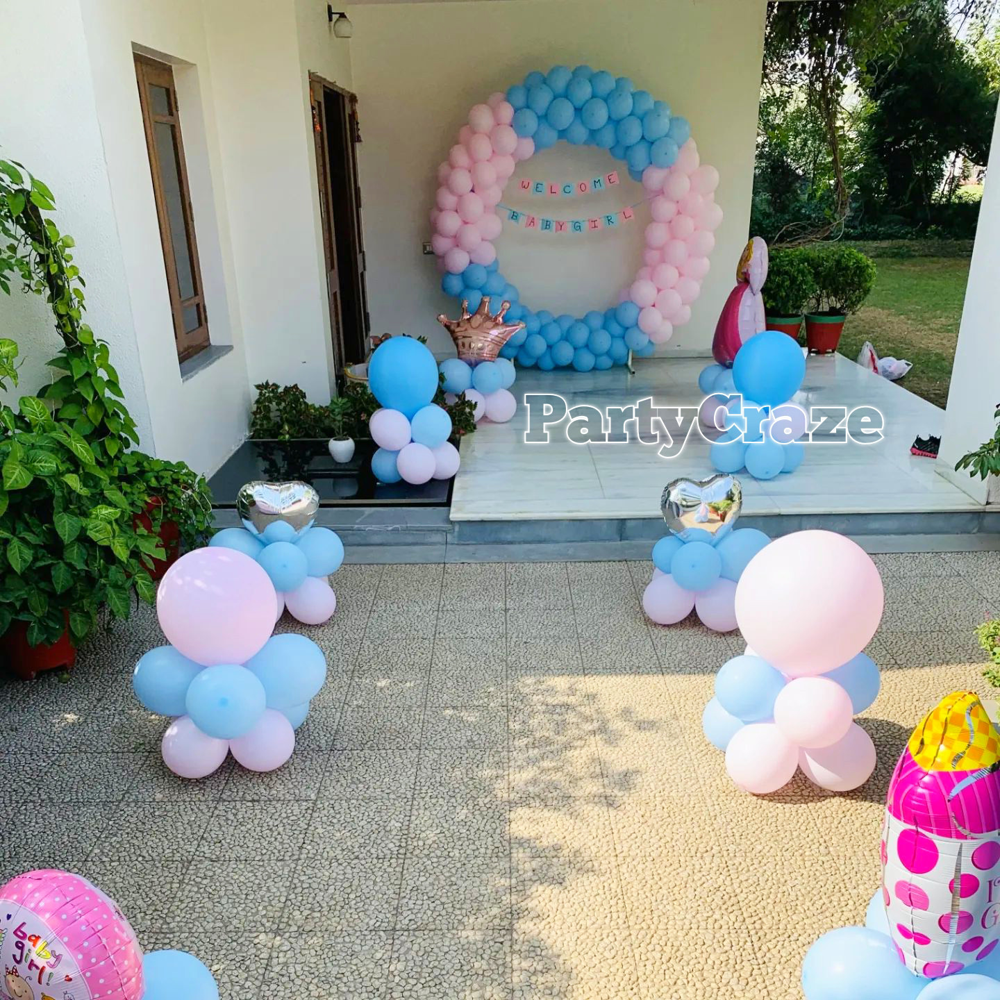 Baby welcome decoration at home near me