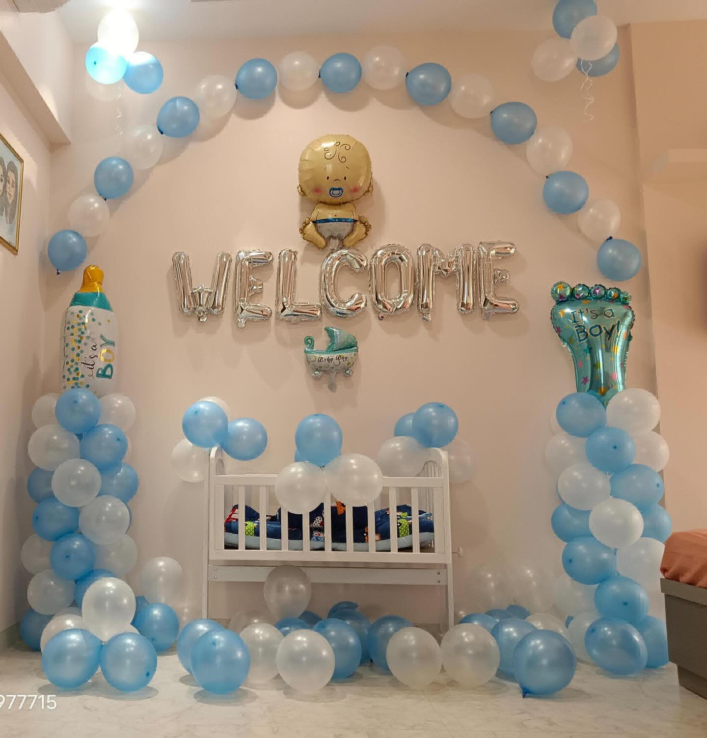 Baby Boy Welcome Decoration at Home, Patna