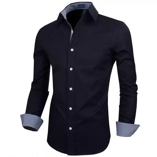 LEVONTA Men Regular Fit Solid, Self Design Casual Shirt Mo - M