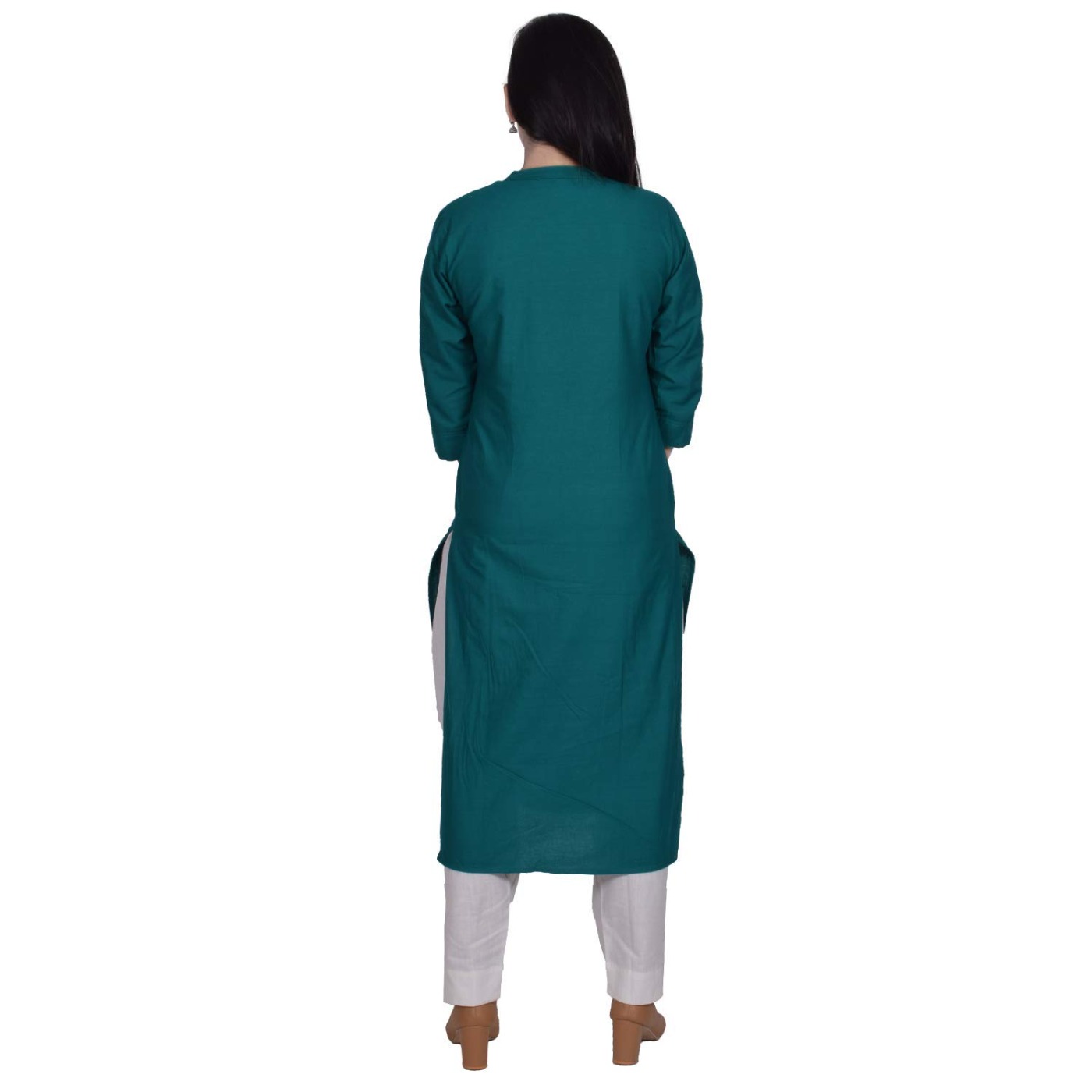 Mikayla Women's Cotton Regular Kurta - L