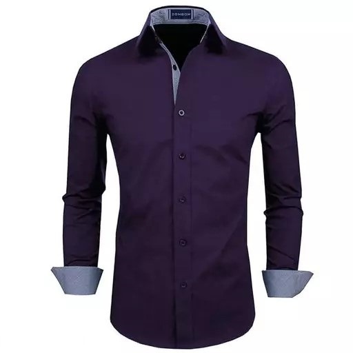 LEVONTA Men Regular Fit Solid, Self Design Casual Shirt - L