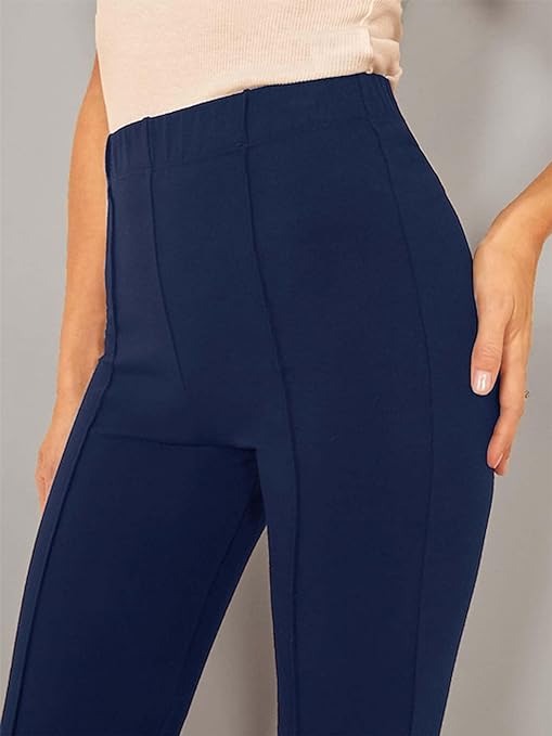 AUSK Womens Trousers || Trousers for Womens || Womens Pant Color-Navy Blue An - 32