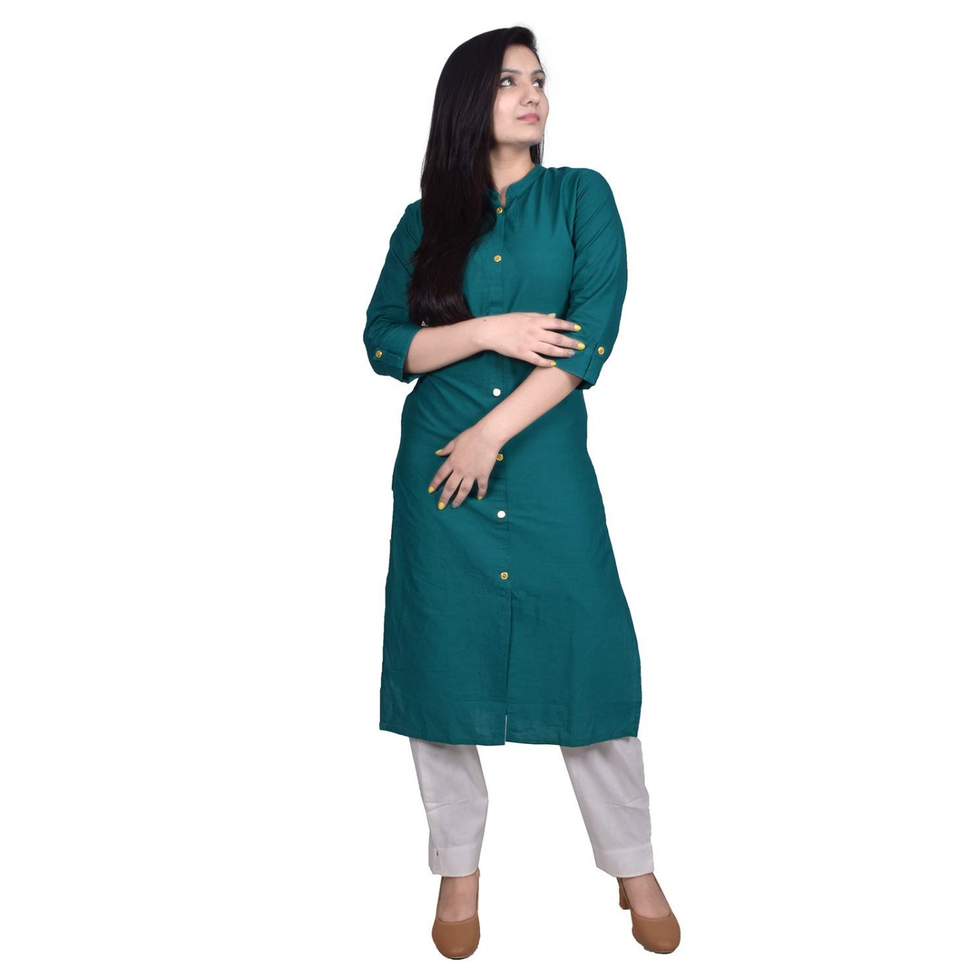 Mikayla Women's Cotton Regular Kurta - S