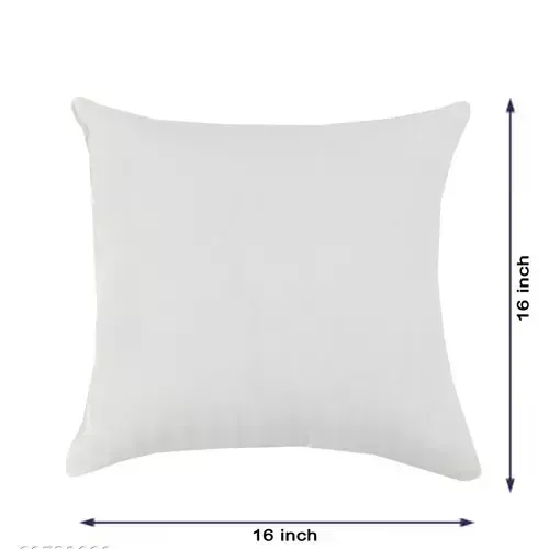 REST NEST Fiber Hotel Quality Polyester Fiber Filler Pillow (16x16 inch Inches Pillow , Set of 5 Pcs (White) Mo - Free Size