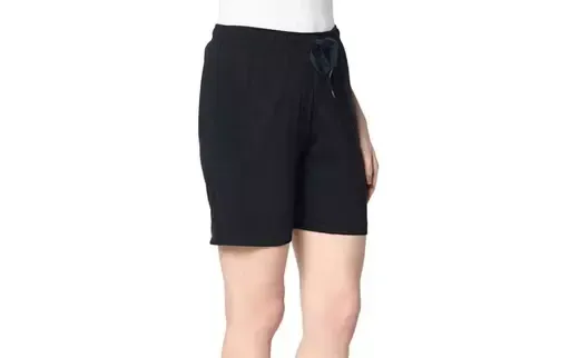 WOMENS SHORTS PLAIN BLACK,GREY An - M