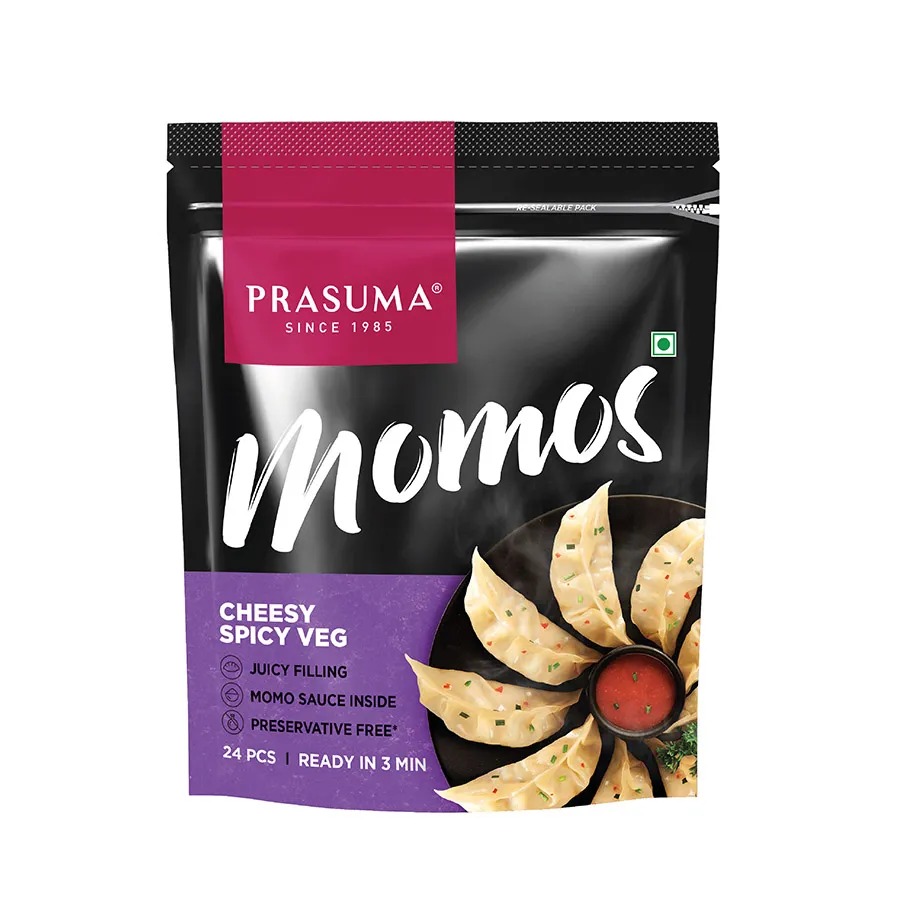 Prasuma Cheesy Veg Momos 24pc