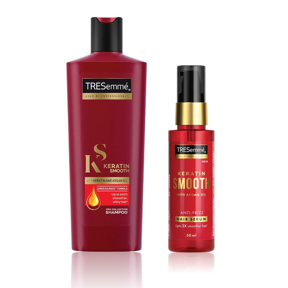 Tresemme Keratin Smooth 340ml Shampoo + 25ml Serum Free