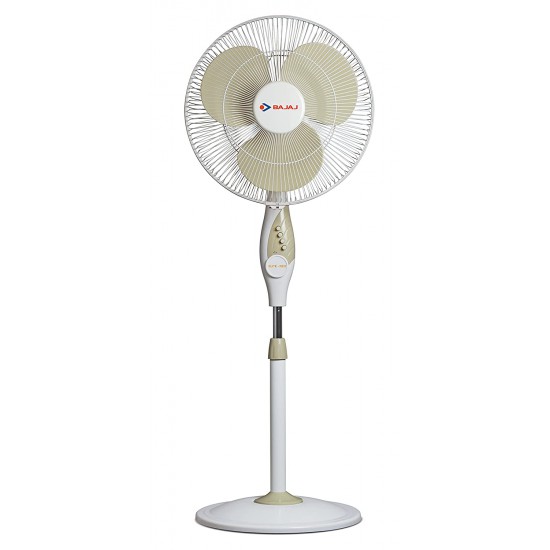 Bajaj Elite Neo 400mm Pedestal Fan - Ivory-Mushroom