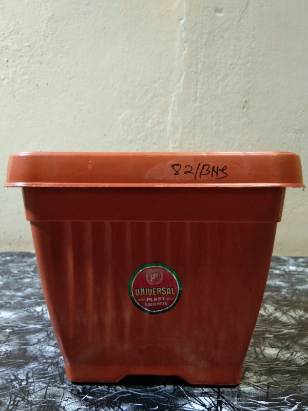 Flower Pot Universal (Square) - Height 5 inch & Diameter 6 inch.