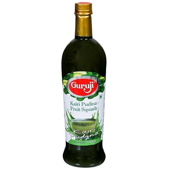 Guruji Kairi Pudina Fruit Squash - 1ltr