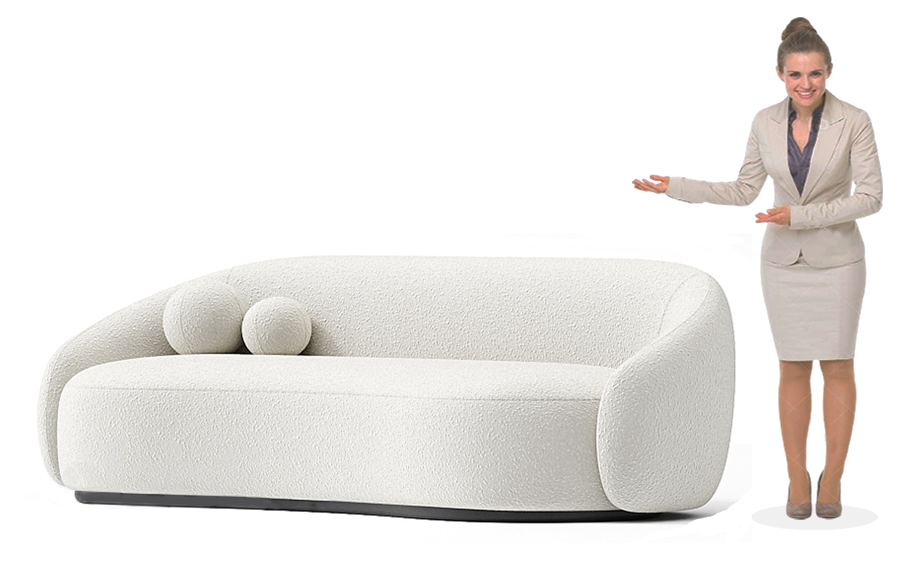 Kidney Sofa - 3 Seater