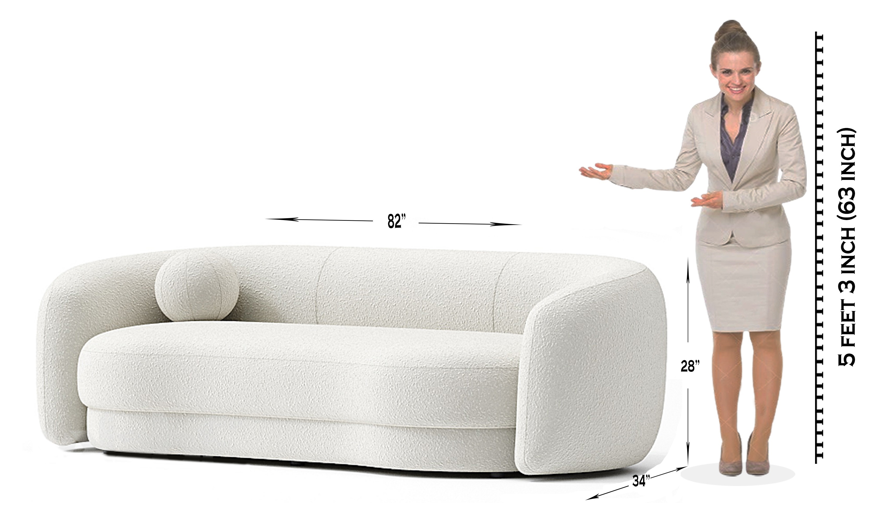 Kidney Sofa - 3 Seater