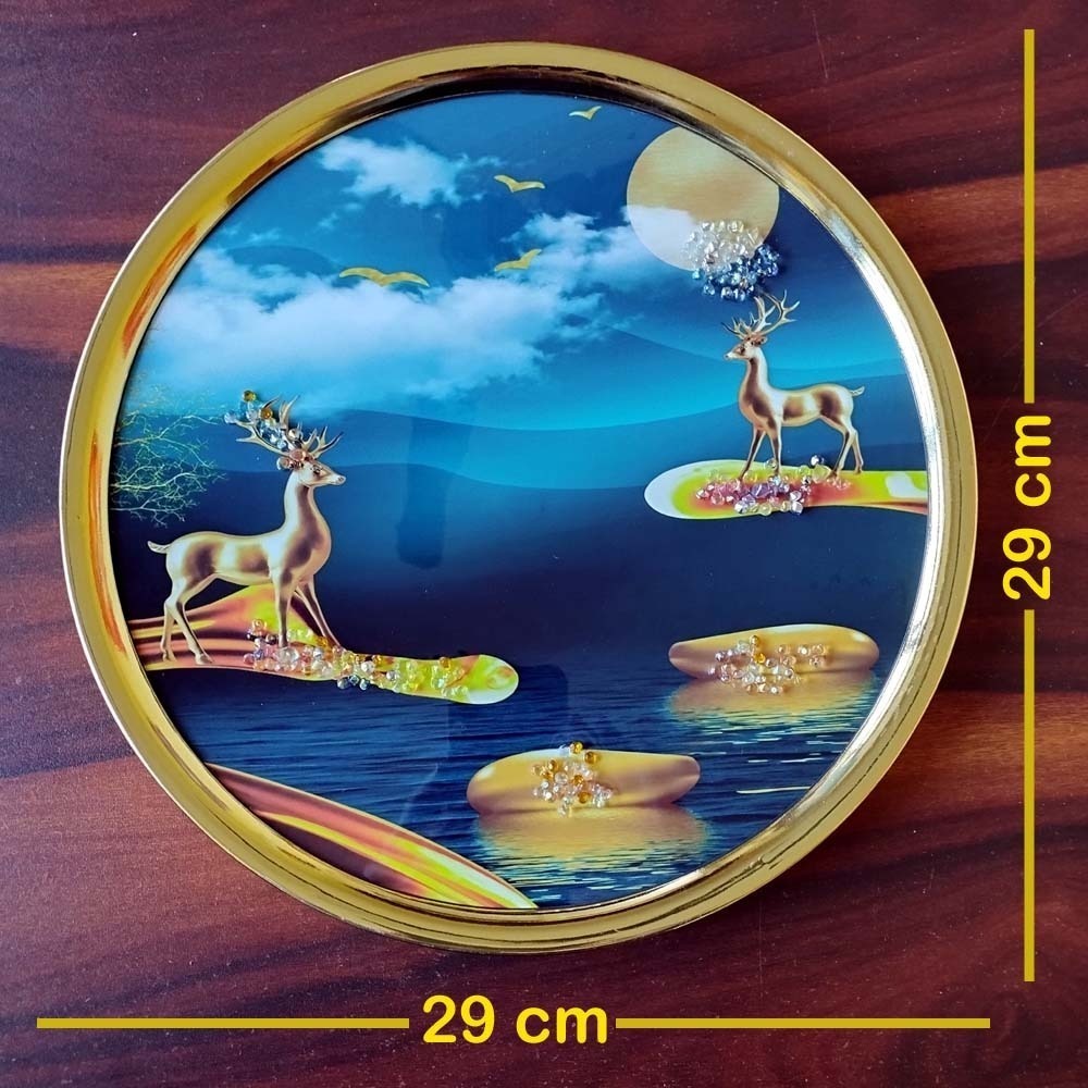 Crystal Wallart Deer Scenery