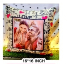 Create Your Own  Personalized Love Theme Pillow - White, 16*16