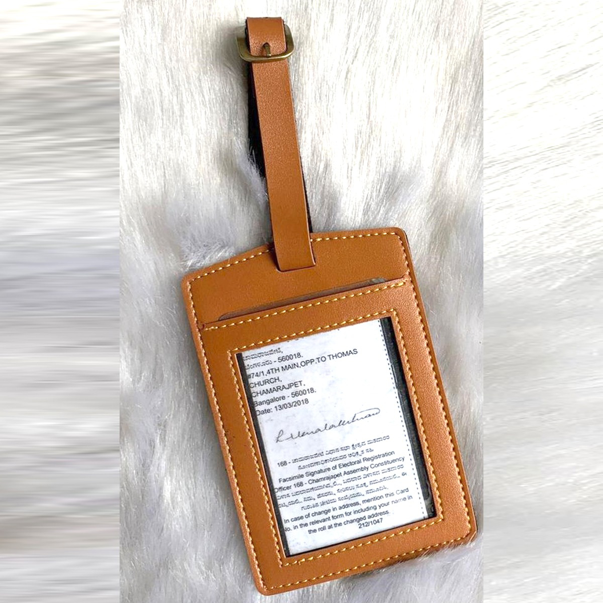 Create Your Own  Luggage Tag - Brown