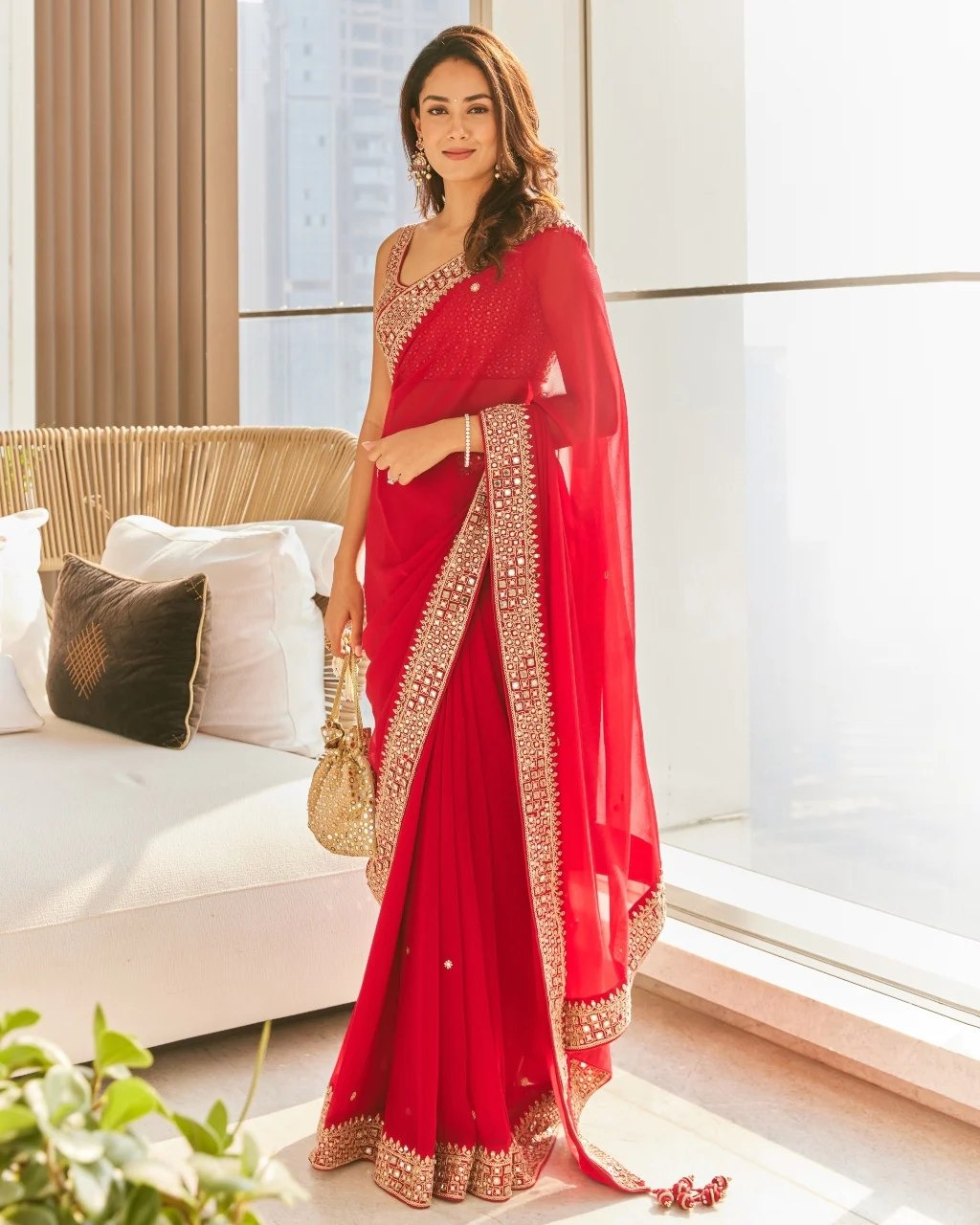 FANCY RANGOLI SILK SAREE WITH THREAD AND SEQUINS WORK