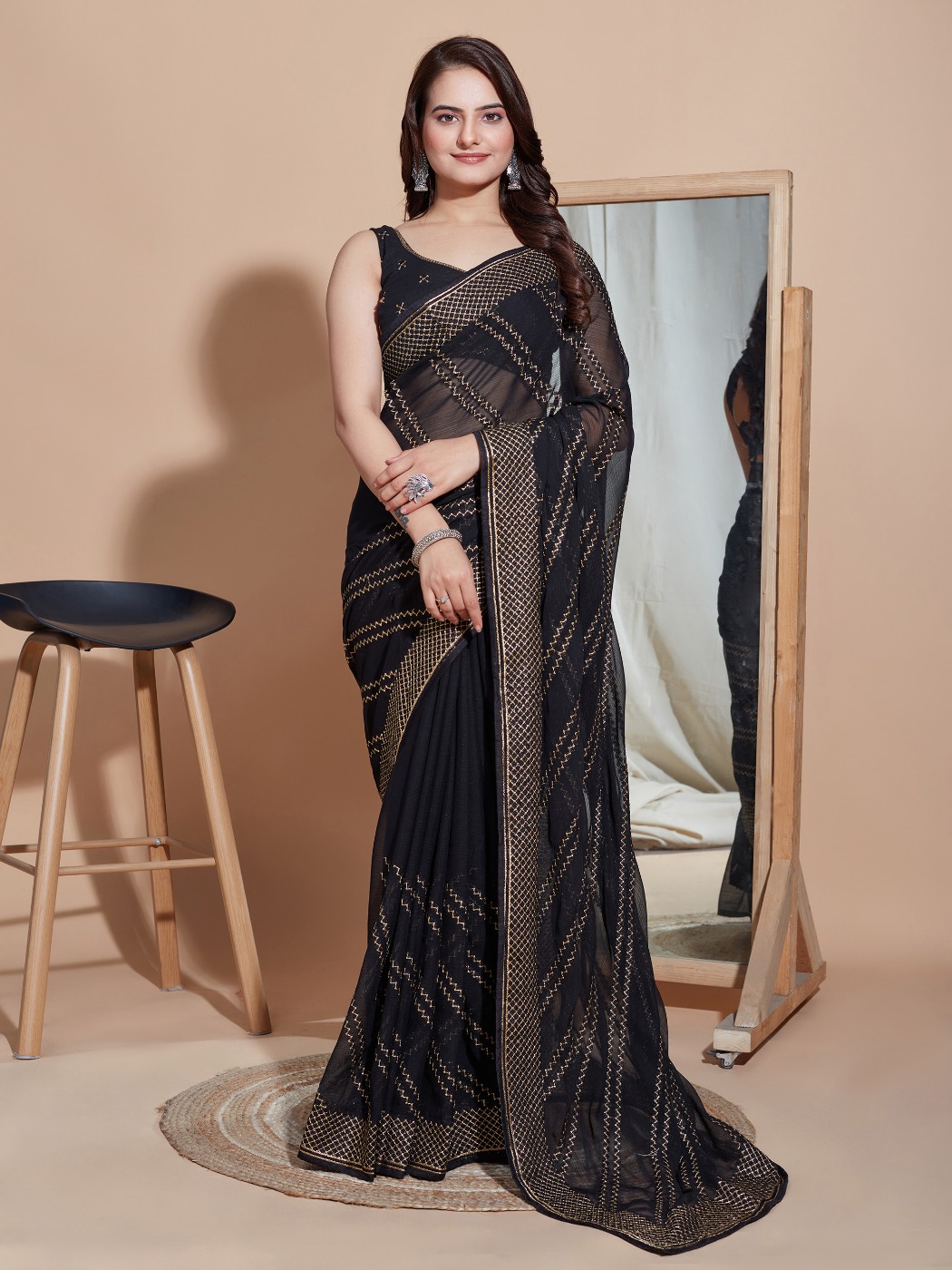 PARTY WEAR SOFT ZOMATO SILK SAREE WITH BLOUSE PIECE