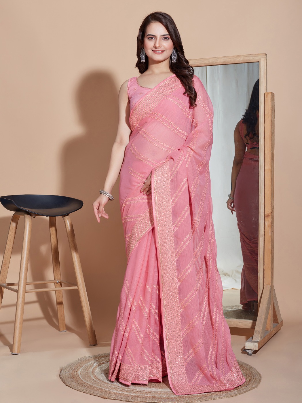 PARTY WEAR SOFT ZOMATO SILK SAREE WITH BLOUSE PIECE