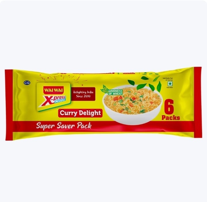 Wai Wai Veg  Noodles - 240g, Curry Delight