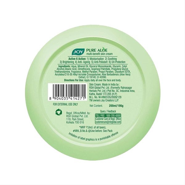 Joy Pure Aloe Multi-bitamin Skin Cream 50ml