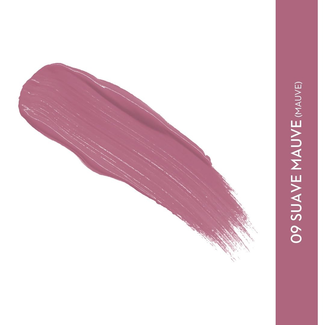 SUGAR Cosmetics - Smudge Me Not - Liquid Lipstick ,Ultra Matte, Transferproof and Waterproof, Lasts Up to 12 hours ,4.5ml - 09 Suave Mauve (Mauve)