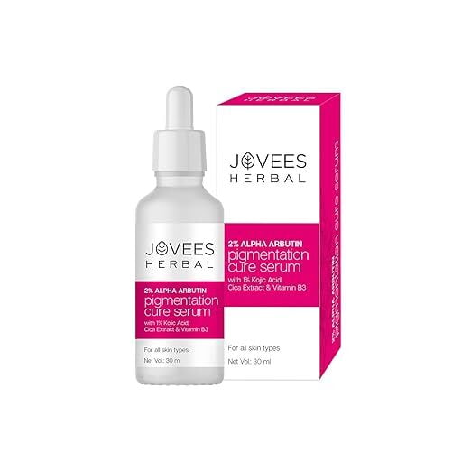 JOVEES HERBAL Jovees Herbal 2% Alpha Arbutin Pigmentation Cure Serum With 1% Kojic Acid, Cica Extract 30m